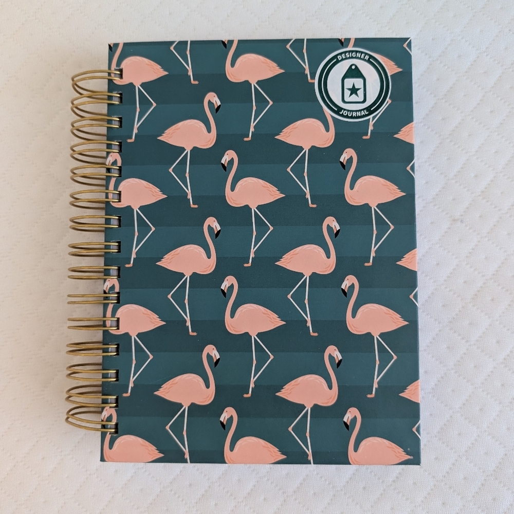 Spiral-Bound Lined 320 pages Notebook Pink Flamingos